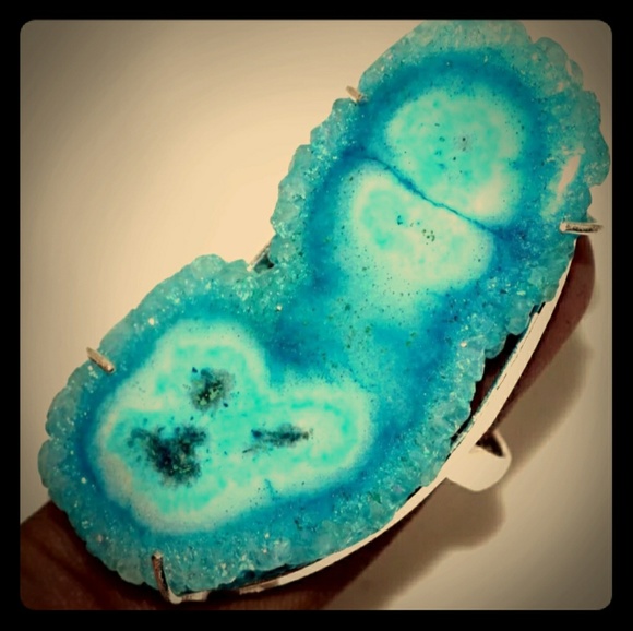 New Amazing Solar Quartz 925 Silver Ring. - Picture 7 of 8